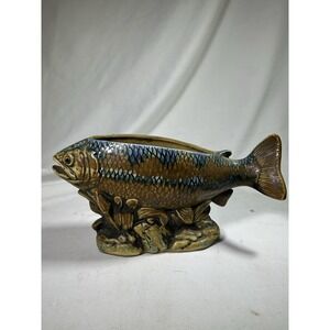 VTG Napcoware Rainbow Trout Fish Planter Decor Home MCM Mid Century